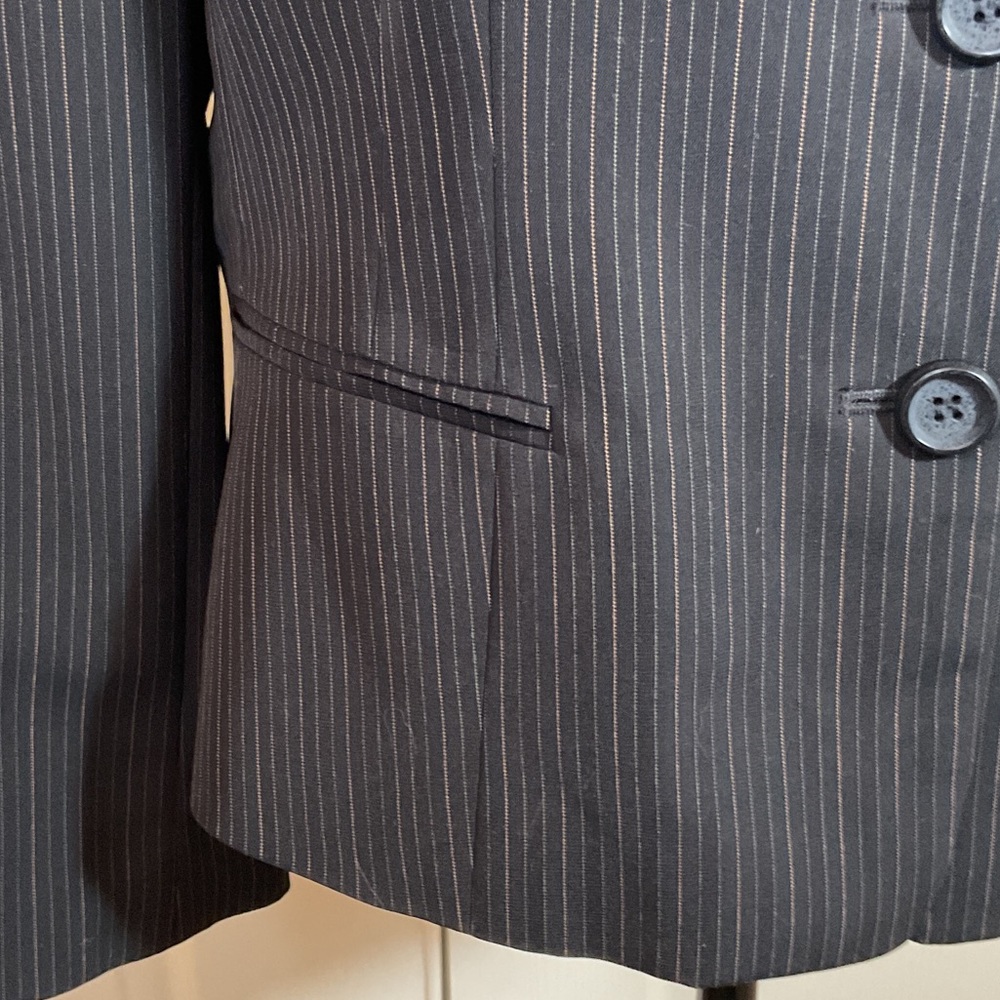 Kasper Black Pinstripe Blazer - Picture 4 of 9